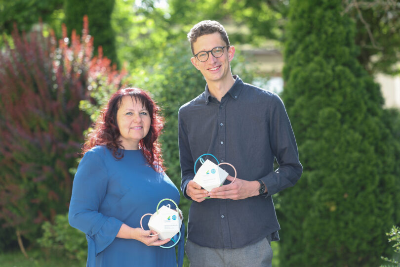 Margit Krobath (KEM-Managerin des Jahres 2024) und David Wagner (Initiator des KEM-Projekts 2024 und Klima- und Energiemodellregionsmanager in der Region Mostlandl-Hausruck)