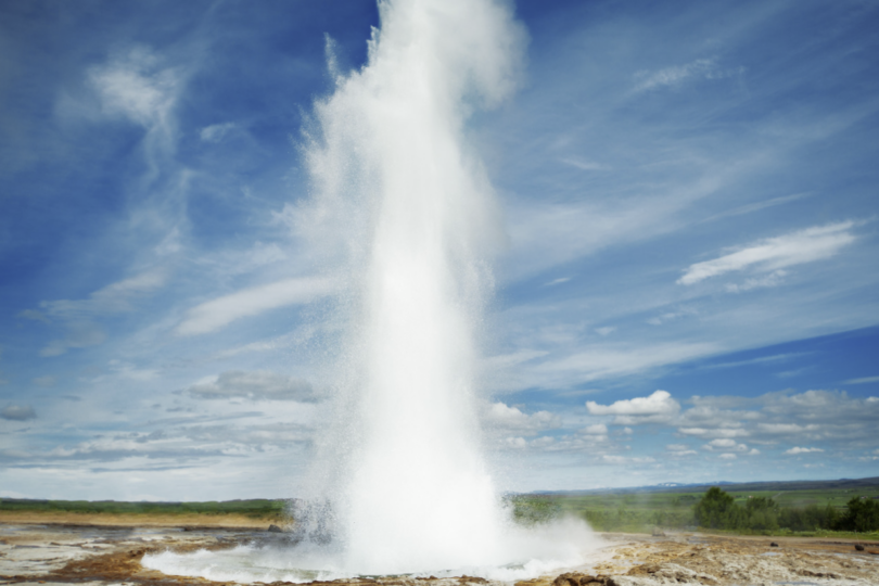 Ein Geysir.