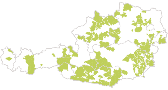 Kem-Karte mit den Standorten der Klimaschulen aus dem Jahre 2018