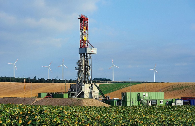 Bohranlage des Projekts Cascade