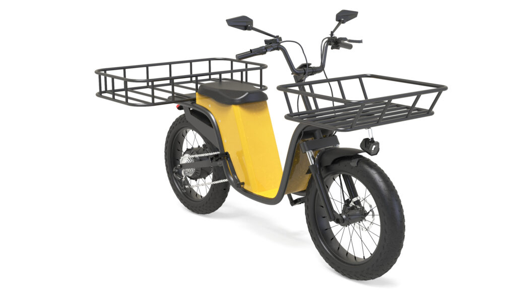 E-Moped gelb