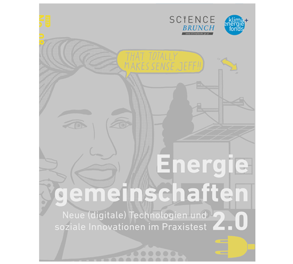 Titelblatt des Magazins zur „Science Brunch“-Veranstaltung zum Thema neue Technologien und soziale Innovation im Energiebereich.